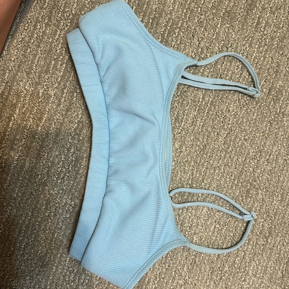 blue swimsuit
